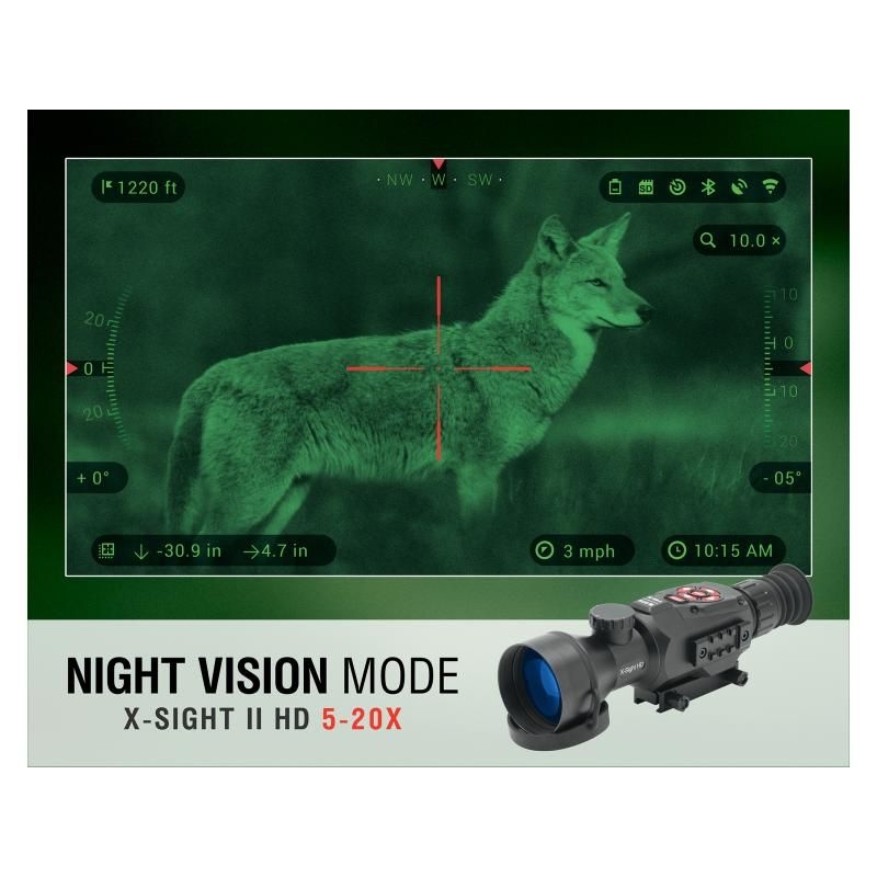 Nočné videnie ATN X-Sight II HD 5-20x - predvádzacie  7